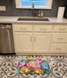 Peonies In Watercolor Memory Foam Kitchen Mat Machine Washable Anti-Fatigue Mat Cushion Comfort Bath Mat Or Kitchen Rug_maomaolike.com