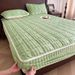 Class A Bubble Milk Velvet Sheet Single Piece Autumn Winter Thickened Coral Fleece Mattress Protector Bed Cover Three-Piece Set 1._maomaolike.com