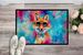 Hippie Animal Fox Doormat Front Door Mat Indoor Outdoor Rugs For Entryway, Non Slip Washable Low Pile, 24H X 36W_maomaolike.com