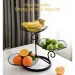 choiceness 3-Tier Fruit Basket - Black Gold Kitchen Storage_maomaolike.com