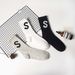Socks women summer thin middle tube socks pure cotton ins trendy letters wear sports net celebrity couple ladies middle tube socks_maomaolike.com