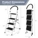 4-Step Folding Ladder With Anti-Slip Pedal Platform 330Lbs Capacity_maomaolike.com
