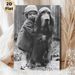 Nostalgic Basset Hound & Companion Painting Poster, Monochrome Warm Intimate Scene Poster, Retro Heartwarming Artwork For Living Room, Bedroom Wall_maomaolike.com