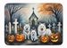 American Eskimo Spooky Halloween Memory Foam Kitchen Mat Machine Washable Anti-Fatigue Mat Cushion Comfort Bath Mat Or Kitchen Rug_maomaolike.com