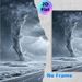 Ice Tornado Painting Poster, Monochromatic Dramatic Icy Tornado Scene Poster, Striking Weather-themed Decor Ideal For Home Office, Living Room_maomaolike.com