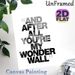 Wonder Wall Quote Painting Poster, Monochrome Typographic Poster With Hidden Portrait, Stylish Lyrical Wall Decor Ideal For Bedroom, Living Room_maomaolike.com