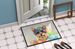 Yorkshire Terrier Hippie Dawg Doormat Front Door Mat Indoor Outdoor Rugs For Entryway, Non Slip Washable Low Pile, 24H X 36W_maomaolike.com