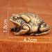 Brass Small For Study Office Golden Toad Wealth Gathering Prosperity Ornament Three-Dimensional Copper Metal Craft_maomaolike.com