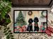 Poodle Cozy Christmas Doormat Front Door Mat Indoor Outdoor Rugs For Entryway, Non Slip Washable Low Pile, 24H X 36W_maomaolike.com