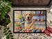 Decorating Easter Yellow Labrador Retriever Doormat Front Door Mat Indoor Outdoor Rugs For Entryway, Non Slip Washable Low Pile, 24H X 36W_maomaolike.com