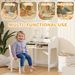 Kids Desk And Chair Set With Storage And Shelves, For Bedroom & Study Room, Gift For 3-8 Years Old, Natural Wood_maomaolike.com