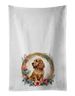 English Cocker Spaniel And Flowers Kitchen Towel Set Of 2 White Dish Towels Decorative Bathroom Hand Towel For Hand, Face, Hair, Yoga, Tea, Dishcloth, 19 X 28", White_maomaolike.com