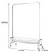 Garment Rack With Basket On Wheels Rolling Clothes Rack For Hanging Clothes Heavy Duty Garment Rack,2 Pcs In One Carton_maomaolike.com