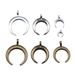 10pcs Horns Crescent Moon Charms Pendants Antique Jewelry Making DIY Handmade Craft_maomaolike.com
