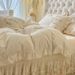 Princess Style Milk Velvet Set Four-Piece Double-Sided Coral Fleece Duvet Cover Flannel Quilted Bed Sheet_maomaolike.com