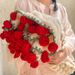 Bamboo Pattern Rose Bouquet Blanket, Cozy Nap Air-conditioned Rooms, Velvet For Girlfriend, Skin-friendly Blanket_maomaolike.com