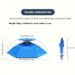 Wearable Double Canopy Vented Hat Umbrella With UV Protection, Casual Lightweight Durable Umbrella For Outdoor Fishing, Trekking, Hiking_maomaolike.com