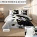 4 Piece Soft All-Season Washed Microfiber And Viscose Comforter Set , With Comforter, Sheet, Pillowcases & Shams, Print, Flowerd, Moisture-Wicking, Silky Soft Texture, Cooling, Breathable, Easy Care_maomaolike.com