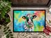 Hippie Animal Cow Doormat Front Door Mat Indoor Outdoor Rugs For Entryway, Non Slip Washable Low Pile, 24H X 36W_maomaolike.com