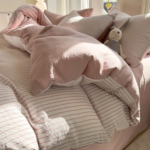 Soft Bedding Duvet Cover Sage Green | Breathable Microfiber 3-Piece Bed Set Garden Mid-Century - 1029_maomaolike.com