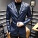 Men's Clothing Leather Suit Autumn New Casual Jacket Style Slim Lapel Leather Suit Leather Jacket Men's_maomaolike.com