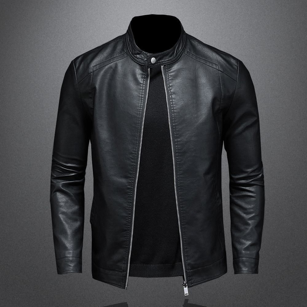 Men's Leather Jacket Men's Autumn/winter Motorcycle Casual Coat Men's_maomaolike.com