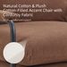 Modern Accent Chair, Reclining Chair With Adjustable Backrest, Corduroy Chair With Metal Frame, Reading Chair, Comfy Lounge Chair For Living Room, Bedroom, Office, Brown_maomaolike.com