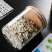 12-Piece Bamboo Lid Glass Pearl Cotton Set Seasoning Dried Fruit Box High Borosilicate Sealed Storage Jar_maomaolike.com