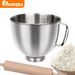 IAGREEA Stainless Steel Mixing Bowl With Handle, Lightweight And Drop Resistant, Suitable For Kitchen Aet Of 4.5QT/5QT Kitchenaid Stand Mixers Models_maomaolike.com