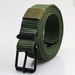 New Porous Pin Buckle Canvas Belts Men's Fashion Versatile Student Youth Military Training Extended Denim Designer Belt_maomaolike.com