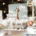Giraffe In Bathtub Painting Poster, Whimsical Playful Giraffe With Foam Bath Scene Poster, Lighthearted Decorative Accent For Bathroom, Living Room_maomaolike.com