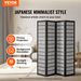 VEVOR Room Divider, 4 Panel Japanese Room Divider, Wood Folding Privacy Screen Indoor, Japanese Partition Dividers Portable Decoration Screens, For Room Separation Home Office Restaurant & Bedroom_maomaolike.com