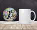 Border Collie Spring Path Large Sandstone Coasters Pack Of 4 Absorbent Round Coasters Decor Gifts For Men Or Women, 4 In, Multicolor_maomaolike.com