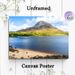 Mountain & Lakeside Painting Poster, Serene Natural Landscape Poster, Tranquil Lake With Snow-capped Mountain And Rocky Shore Design, Ideal For Living_maomaolike.com
