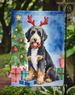 Bernedoodle Christmas Reindeer Garden Flag Mailbox Flag Decorative Yard Flag Banner Outside Patio Artwork Yard Flower Beds, Garden Size, Multicolor_maomaolike.com