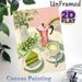 Matcha Afternoon Tea Painting Poster, Warm-toned Oil-style Still Life Poster, Soft Cozy Atmosphere Ideal For Cafe, Kitchen And Dining Area_maomaolike.com