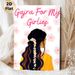 Gajra Themed Painting Poster, Vibrant Illustrated Female Figure With Floral Hair Accessory Poster, Delicate Cultural Decorative Piece Ideal For_maomaolike.com