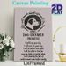 Dog Groomer Promise Painting Poster, Minimalist Black-and-white Dog Grooming Themed Graphic Poster, Heartfelt Caring Message, Ideal For Dog Grooming_maomaolike.com
