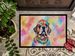 Mastiff Hippie Dawg Doormat Front Door Mat Indoor Outdoor Rugs For Entryway, Non Slip Washable Low Pile, 24H X 36W_maomaolike.com