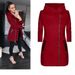 Women's Clothing fashion side zipper plus velvet coat hooded jacket sweatshirt women_maomaolike.com