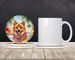 Finnish Spitz Luau Large Sandstone Coasters Pack Of 4 Absorbent Round Coasters Decor Gifts For Men Or Women, 4 In, Multicolor_maomaolike.com