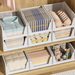 Foldable Clothes Basket Stackable Drawer Wardrobe Layered Partition Organizer Pull-out Storage Rack_maomaolike.com