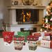 18Pcs Christmas Popcorn Box Santa Claus Snowman Snowflake Food Wrapping Boxes Adorable Candy Biscuit Cases For Christmas Home Party Supplies_maomaolike.com