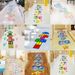 Children's Hopscotch Airplane Grid Number Game Kindergarten Square Footprints Floor Stickers_maomaolike.com