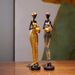 Black Art Figure Ornament Creative Home Living Room Decoration Entrance Wine TV Cabinet Resin Craft_maomaolike.com