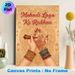 Mehndi Themed Painting Poster, Warm-toned Traditional Indian Henna Art Scene Poster, Authentic Cultural Artwork Ideal For Wedding & Cultural_maomaolike.com