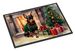 Miniature Pinscher Cozy Christmas Doormat Front Door Mat Indoor Outdoor Rugs For Entryway, Non Slip Washable Low Pile, 24H X 36W_maomaolike.com