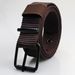 New Porous Pin Buckle Canvas Belts Men's Fashion Versatile Student Youth Military Training Extended Denim Designer Belt_maomaolike.com