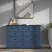 9 Drawer Dresser With Wooden Top, Tall Fabric Dresser & Chest Of Drawers For Bedroom Closet Living Room_maomaolike.com