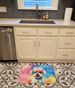 Bichon Frise Hippie Dawg Memory Foam Kitchen Mat Machine Washable Anti-Fatigue Mat Cushion Comfort Bath Mat Or Kitchen Rug_maomaolike.com